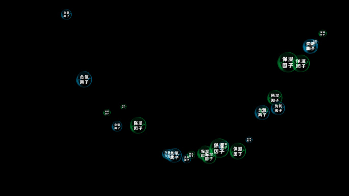 【原创】两组空调新风微元素气泡AE模板