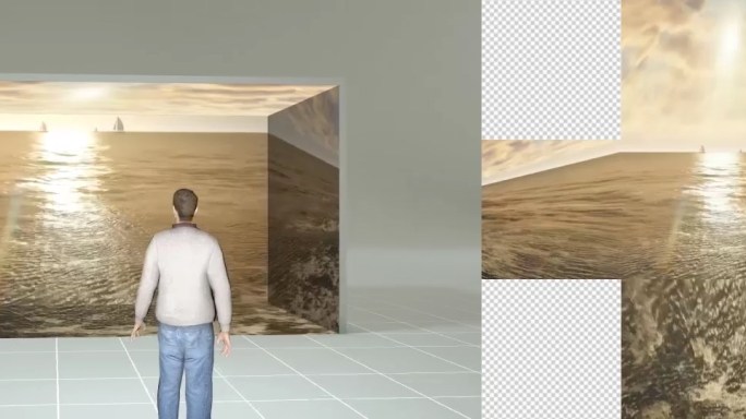 五折幕沉浸式（16比9）融合模板