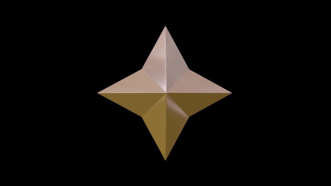 4k四角星四种颜色四角星创意四角星
