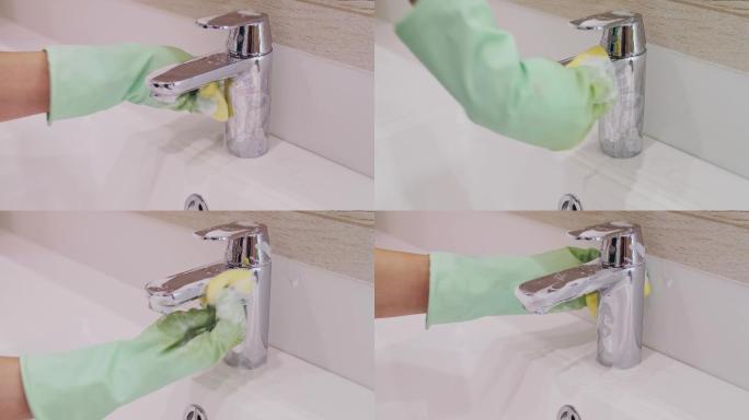 清洁洗手池清洁打扫卫生干净整洁家居环境