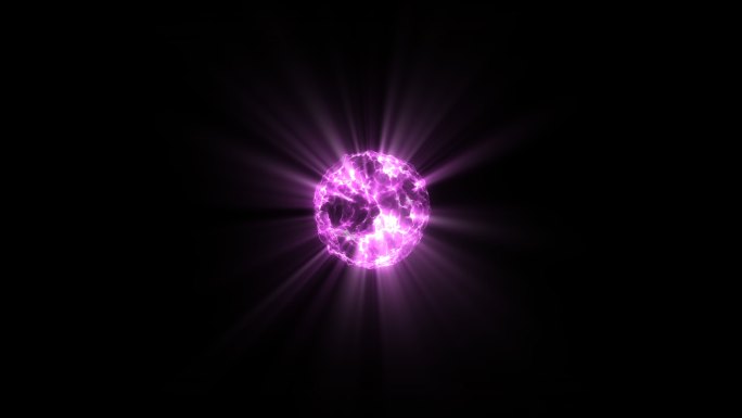 【4K】发光能量光球