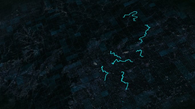 四川达州地球旋转覆盖城市定位地图