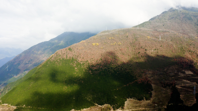 （航拍）甘孜州泸定县大山