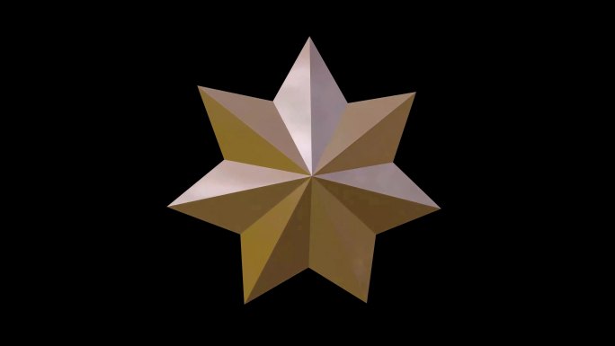 4k七角星四种颜色七角星创意七角星