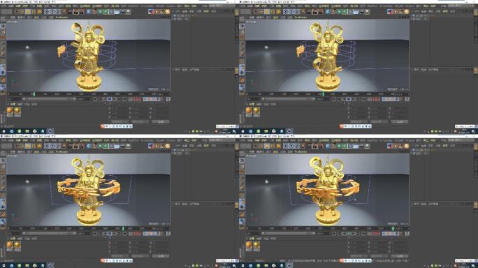 c4d-3dsmax-fbx-金身雕像