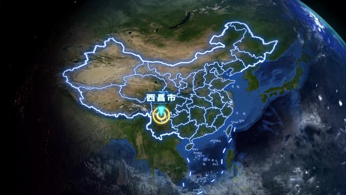 西昌市地球定位俯冲地图