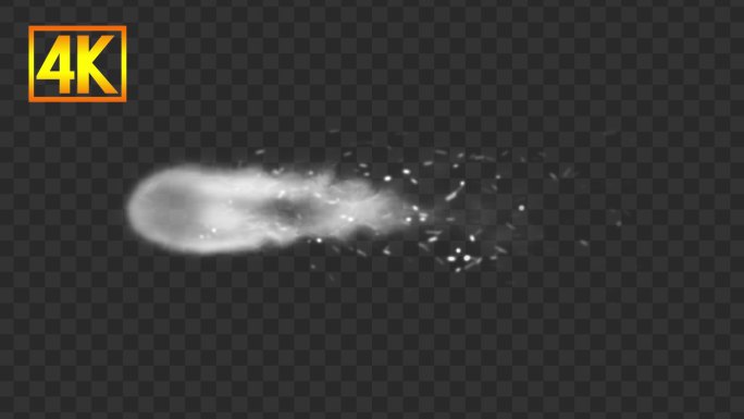 4k彗星流星-alpha通道