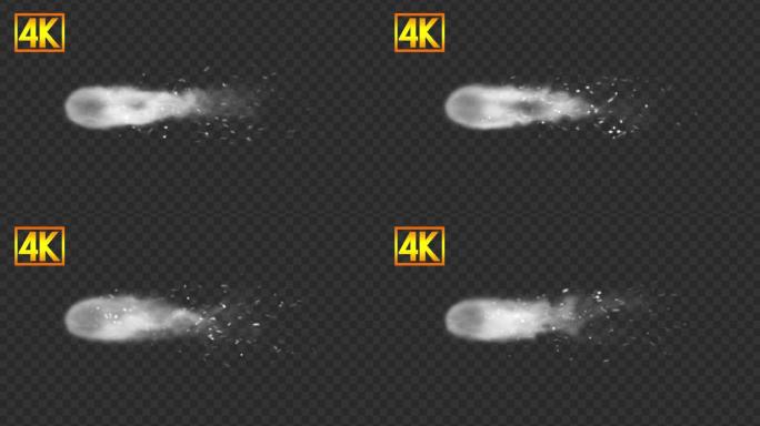 4k彗星流星-alpha通道