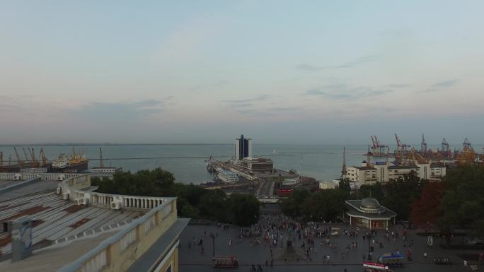 乌克兰敖德萨海滨航拍