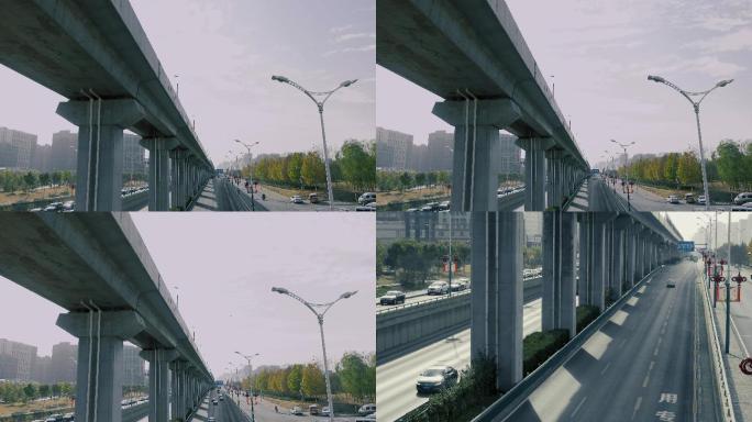 城市交通延时立交桥车流北京良乡