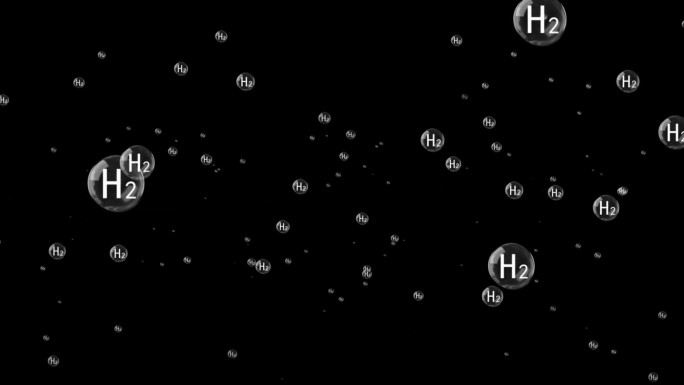 氢气泡泡上升飞舞-无缝循环带透明通道