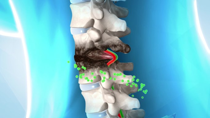 颈椎病骨骼机理视频素材