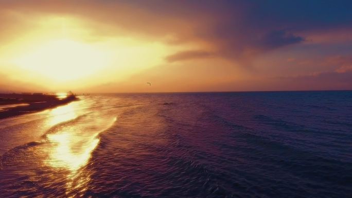 青海湖日出日落夕阳宣传片旅拍风景