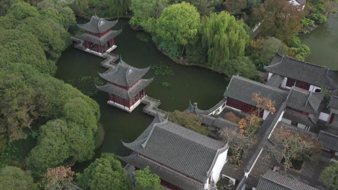 4K原素材-航拍上海大观园
