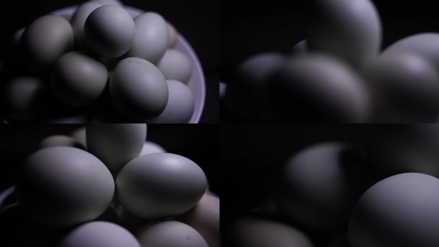 4K拍摄鸡蛋，土鸡蛋，鸡蛋特写实拍土鸡蛋