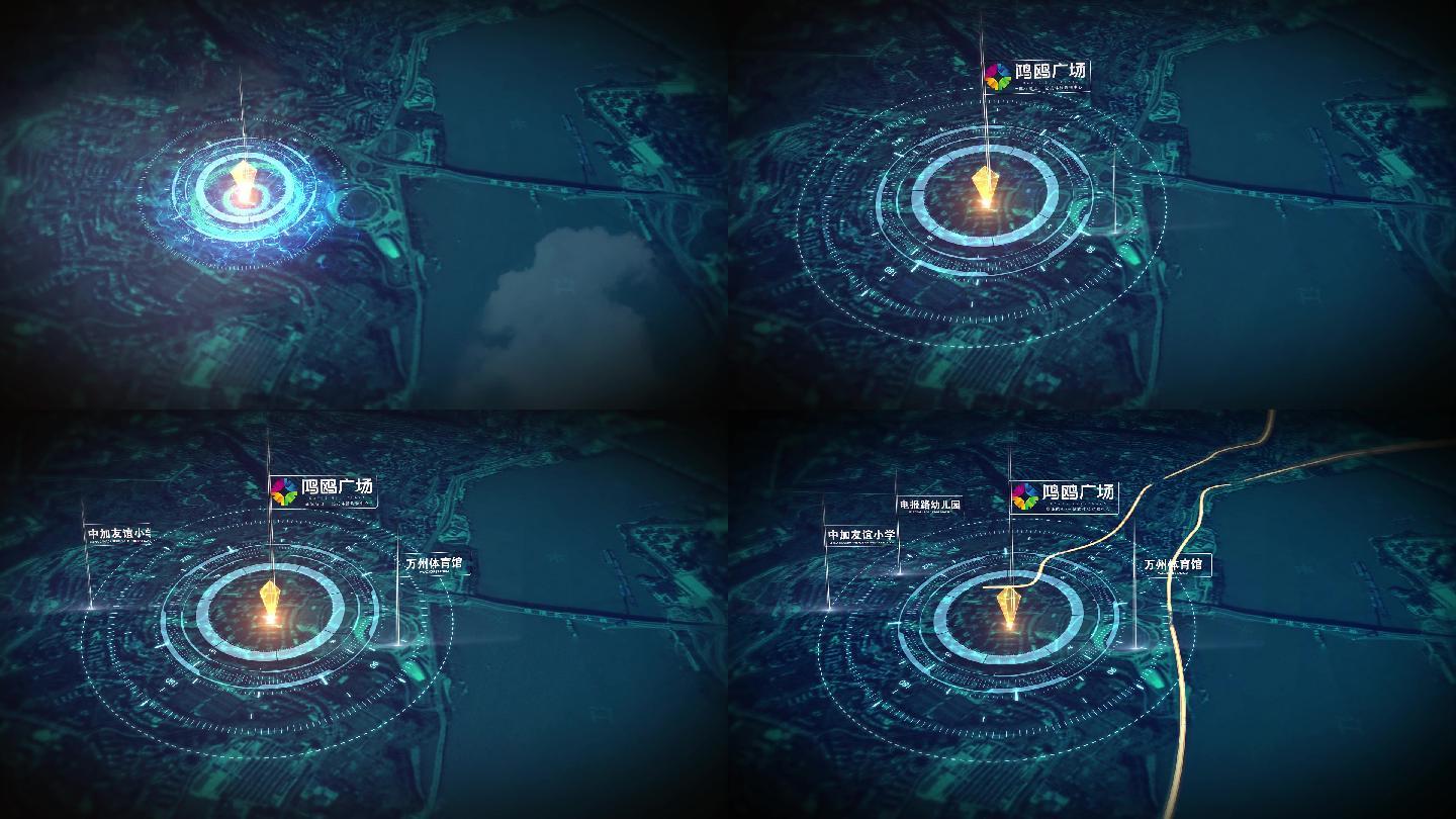 简约大气房地产区位地图