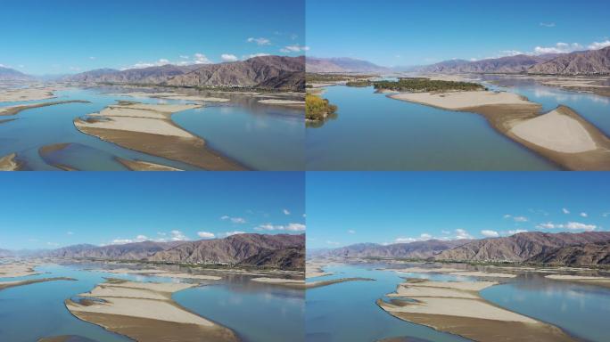 4K原创西藏雅鲁藏布江河谷空境