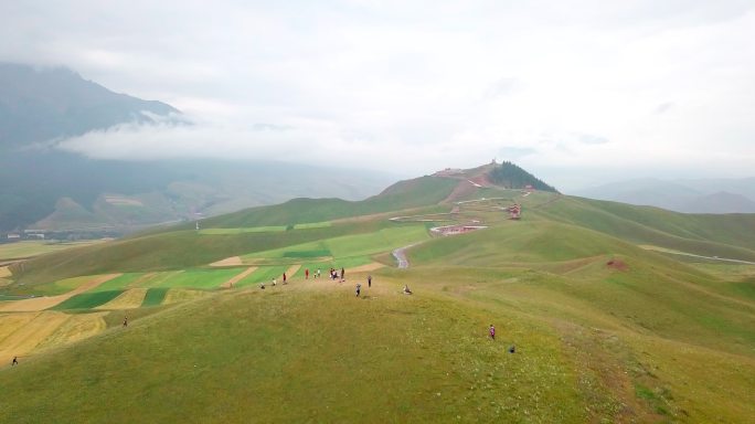 青海卓尔山风景区航拍