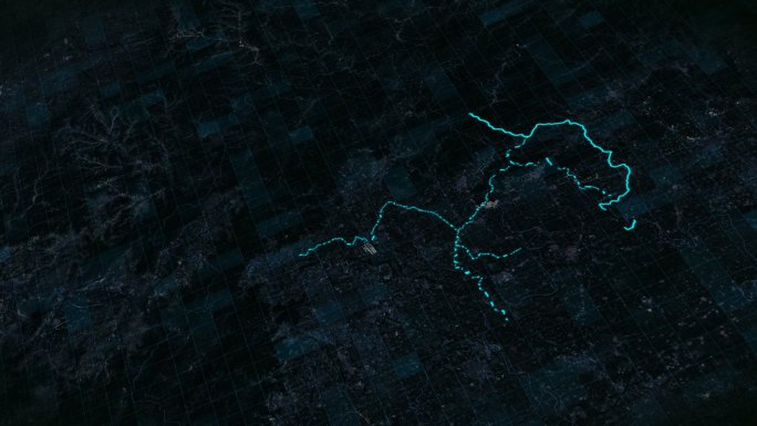 青海海南州科技三维地球旋转穿梭地图
