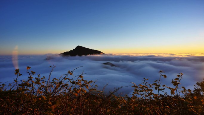 延时摄影梵净山云海