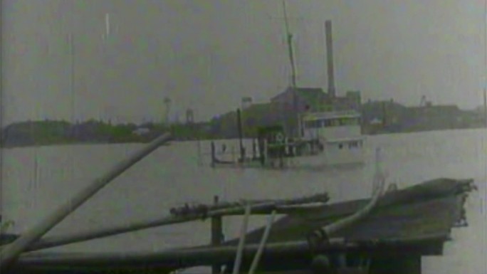 40年代沉船和被毁坏的江南造船厂