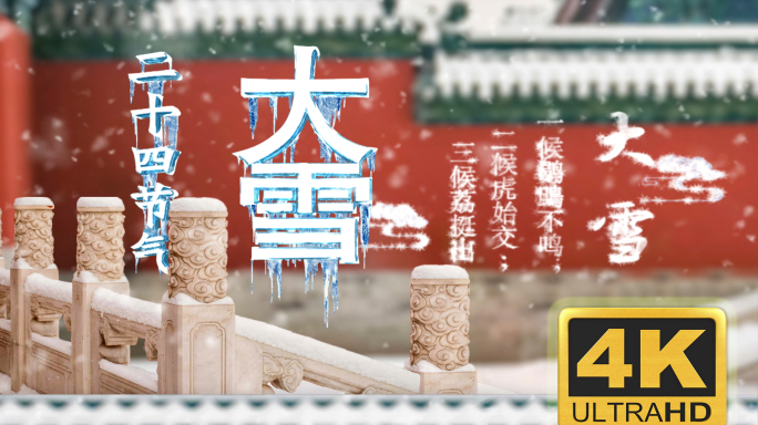 大雪故宫二十四节气片头