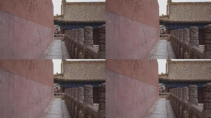 4K原片北京太庙古建筑红墙