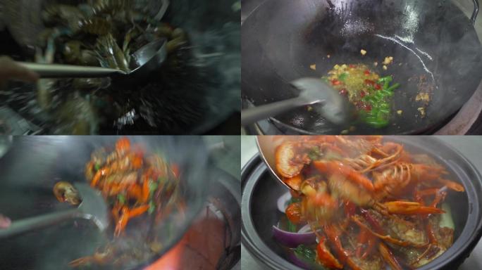 美食麻辣小龙虾制作过程