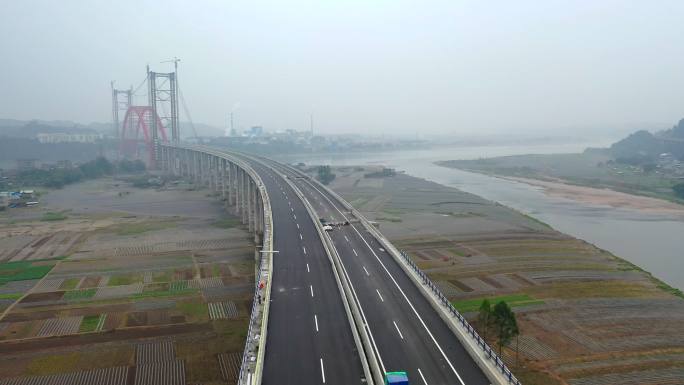 航拍仁沐新高速公路建设8（4K）