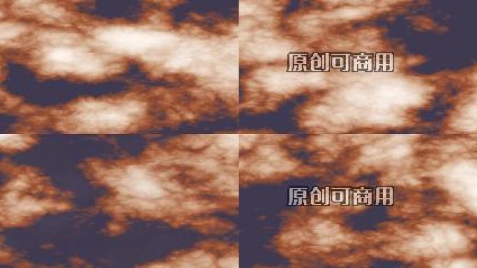 超宽屏彩霞蓝天白云流动动态视频6比1
