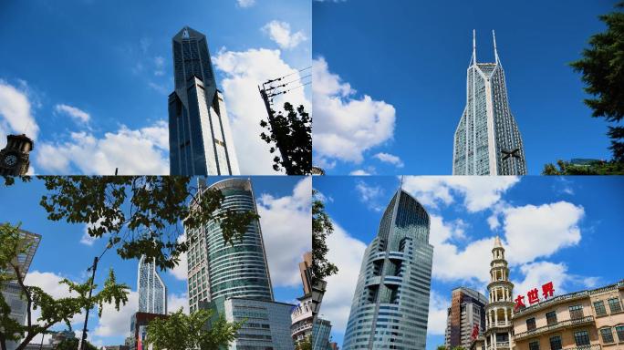 上海黄浦区地标建筑4K