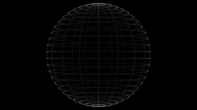 4k科技网格圆球无缝循环