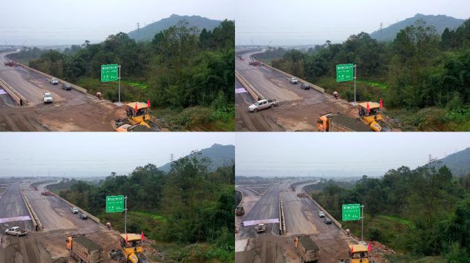 航拍仁沐新高速公路建设2（4K）