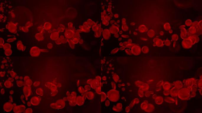 医学上红色血细胞流过动脉