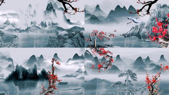 中国风水墨视频素材