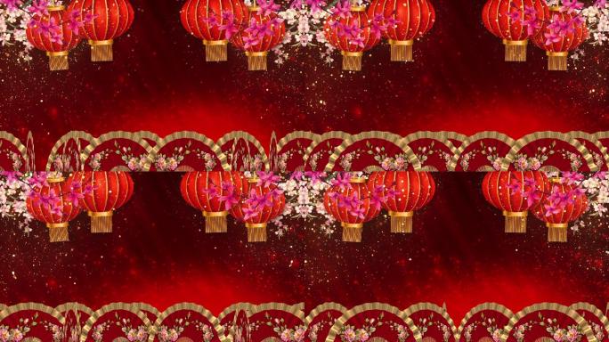新年中国年开场舞台背景视频
