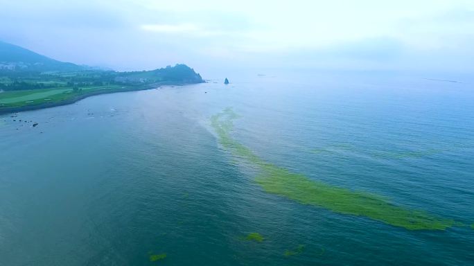 航拍美丽风景区航拍大海