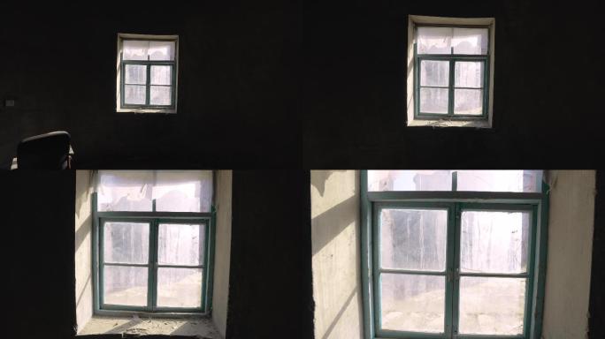 原创拍摄废弃水泥厂破败窗户