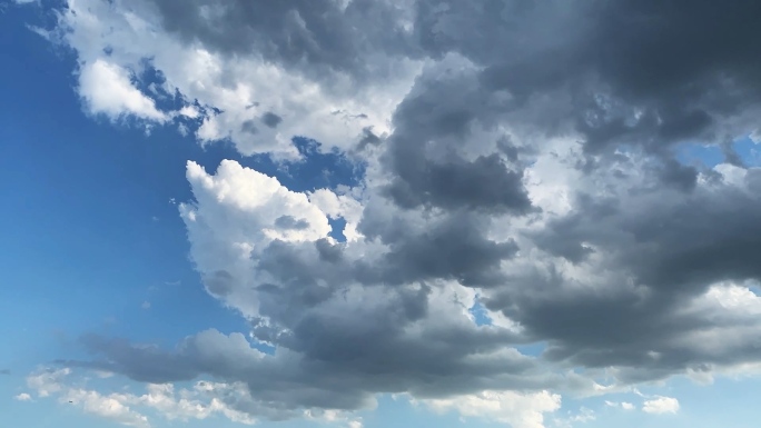 【HD天空】唯美蓝天白云通透云层即将阴天