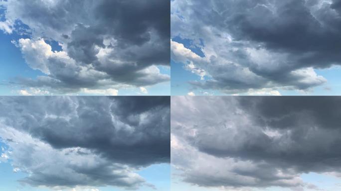 【HD天空】唯美蓝天白云通透云层即将阴天