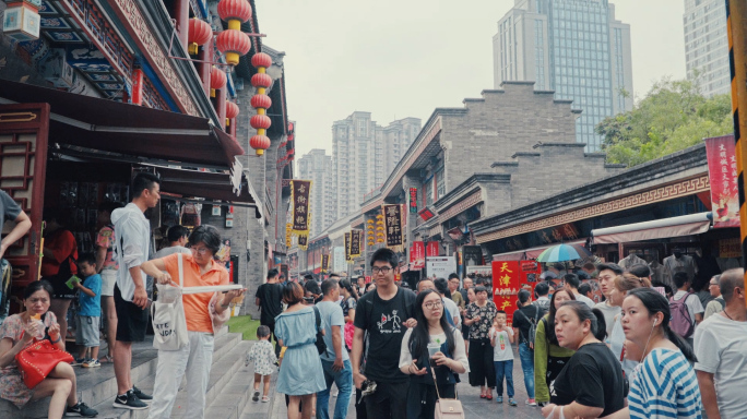天津之眼古文化街旅游第一视角超长视频