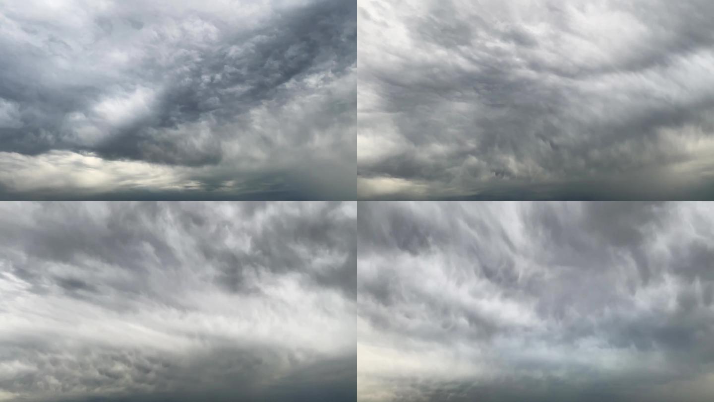 【HD天空】阴郁阴天乌云下沉云层虚幻场景