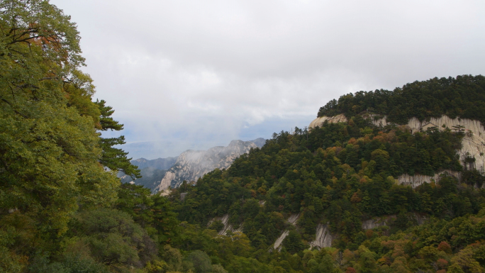 风景、山、风光、爬山、华山、西岳华山