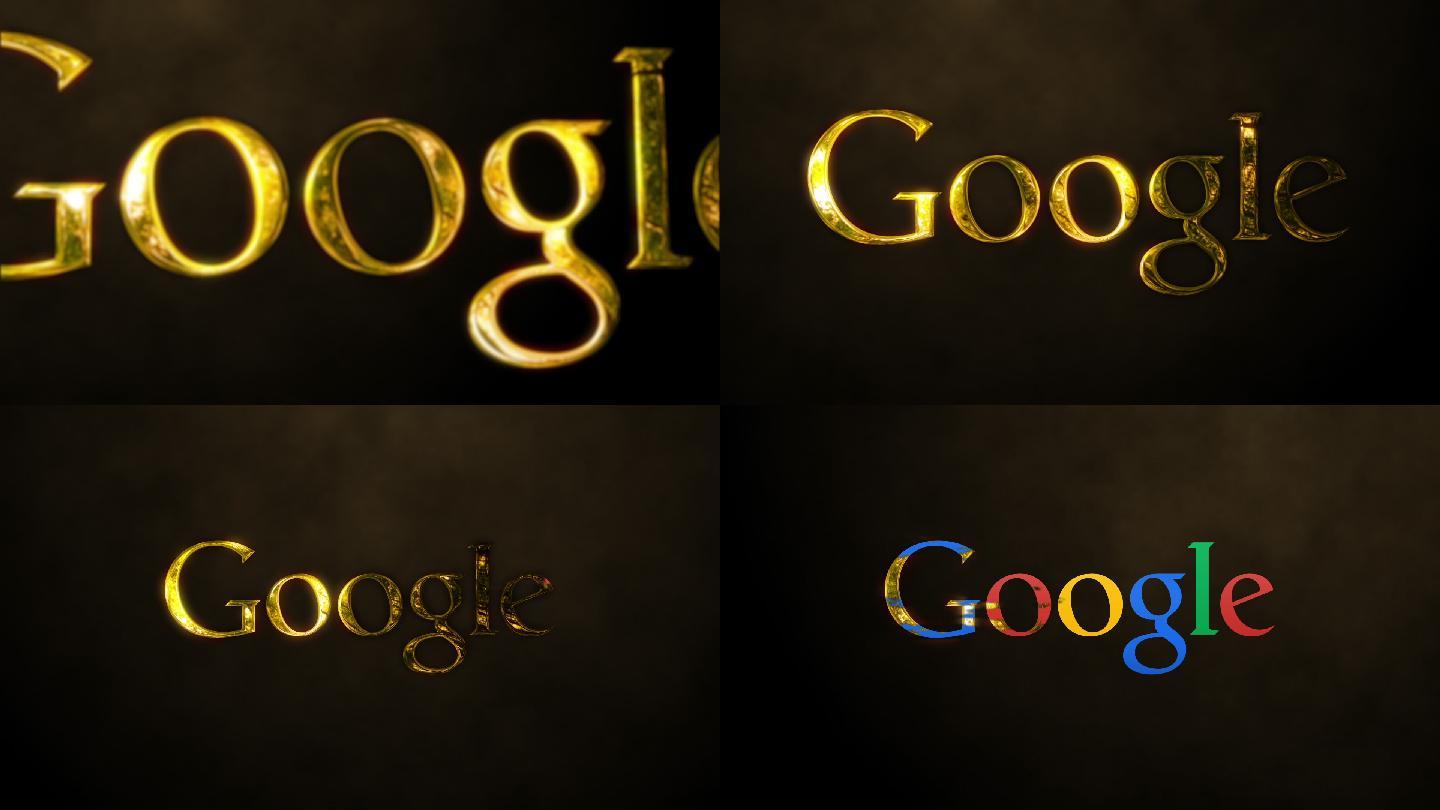 大气金色logo演绎
