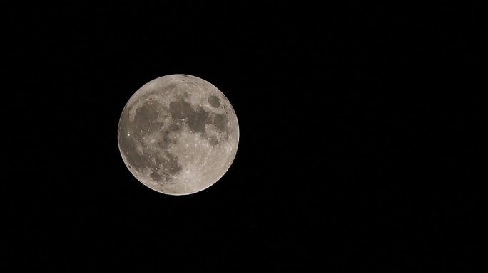 4K实拍八月十五超级月亮