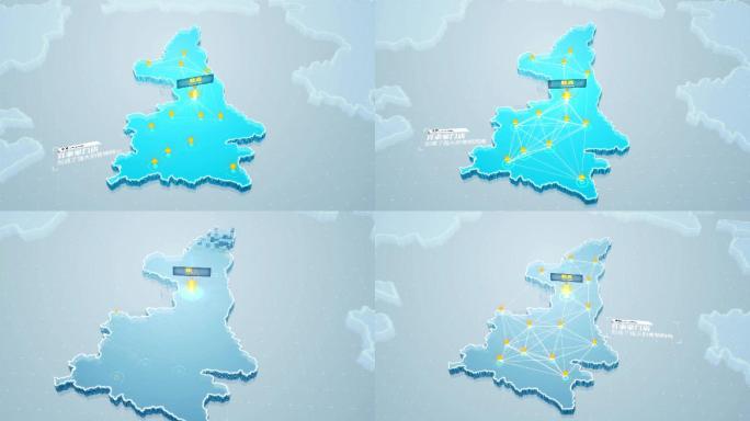 陕西地图简约地图水晶地图