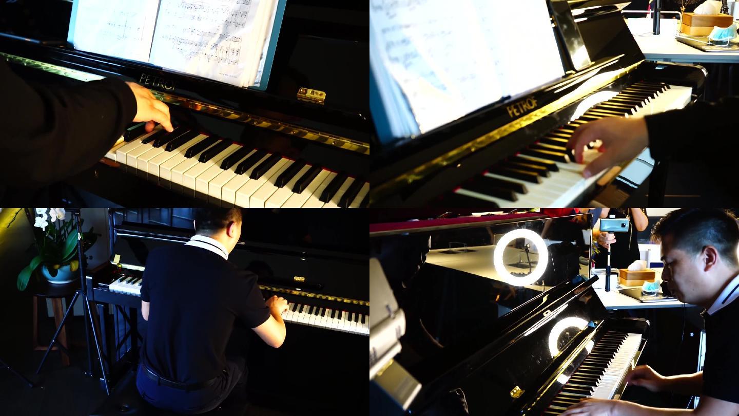 高清实拍钢琴演奏视频