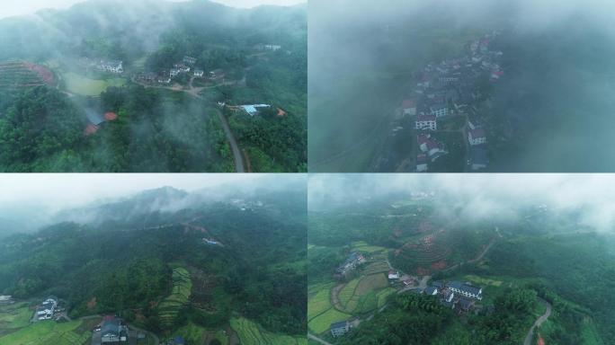【4K视频】云雾缭绕的小山村