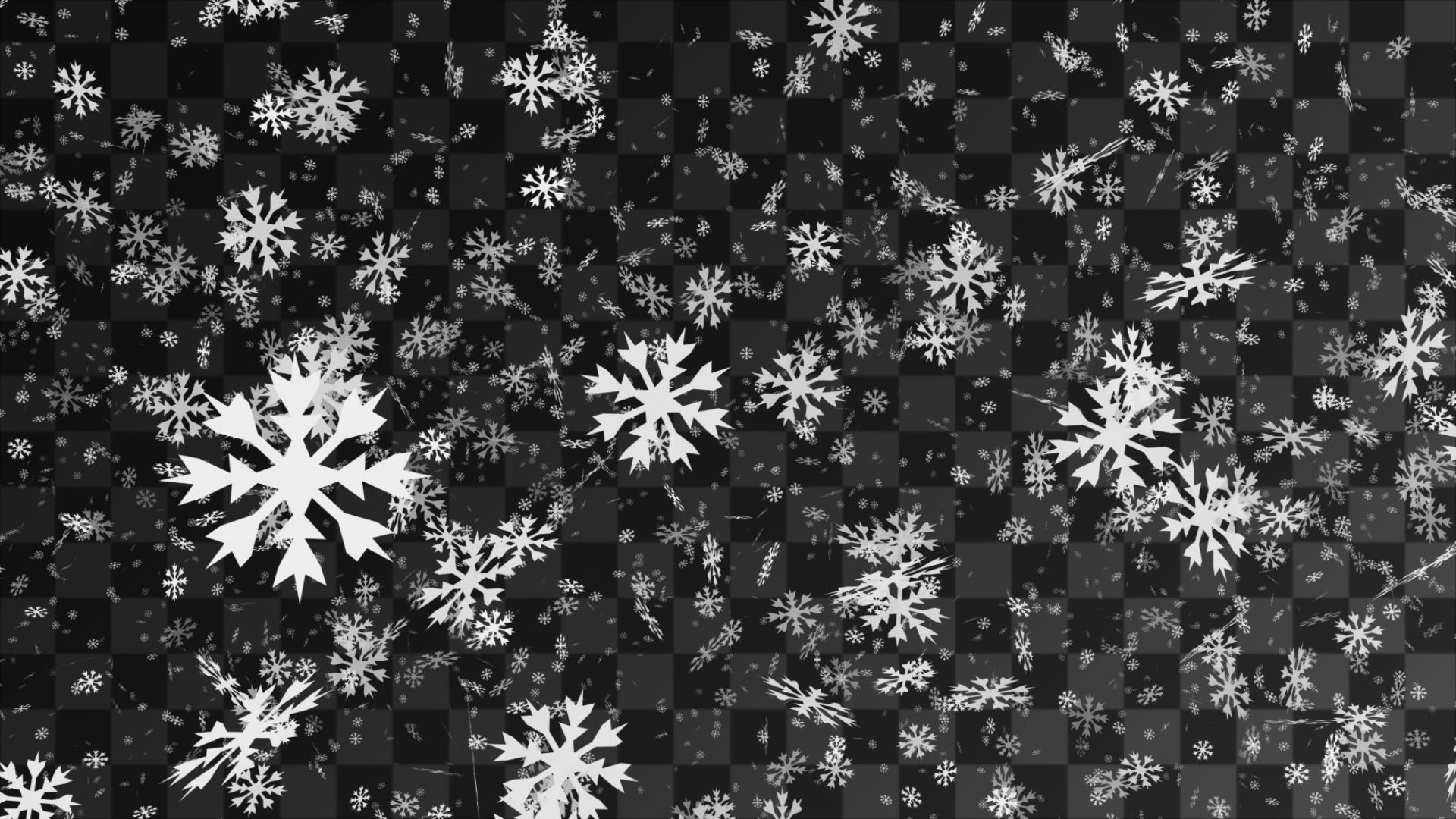 卡通雪花飘落转场(alpha)