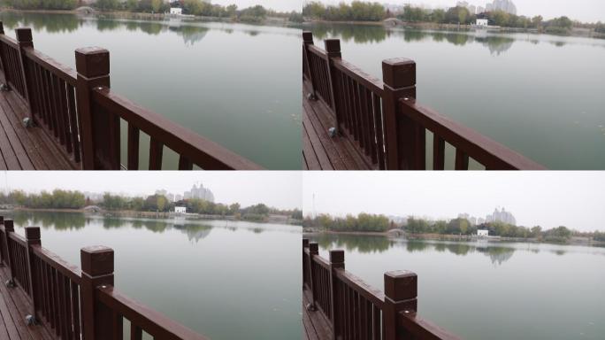 防腐木景观湖水（2K50帧）